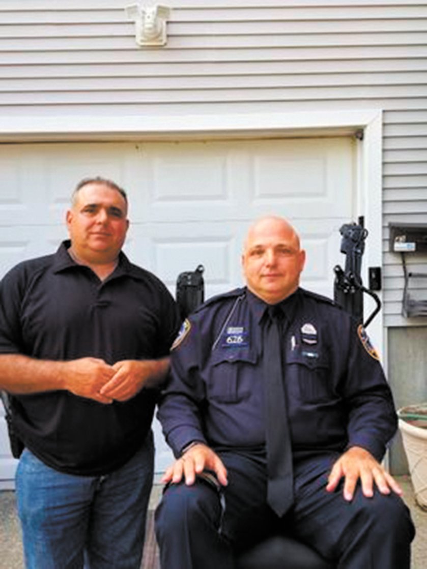 BAND OF BROTHERS: Charlie and Michael Matracia are grateful for all the help they have received since a devastating fire destroyed their family home.